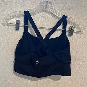 Like new black lululemon bra